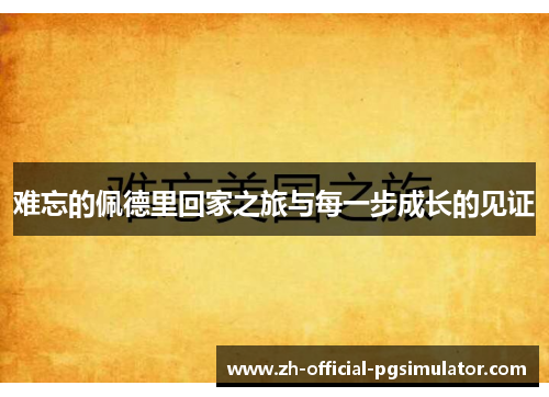 难忘的佩德里回家之旅与每一步成长的见证